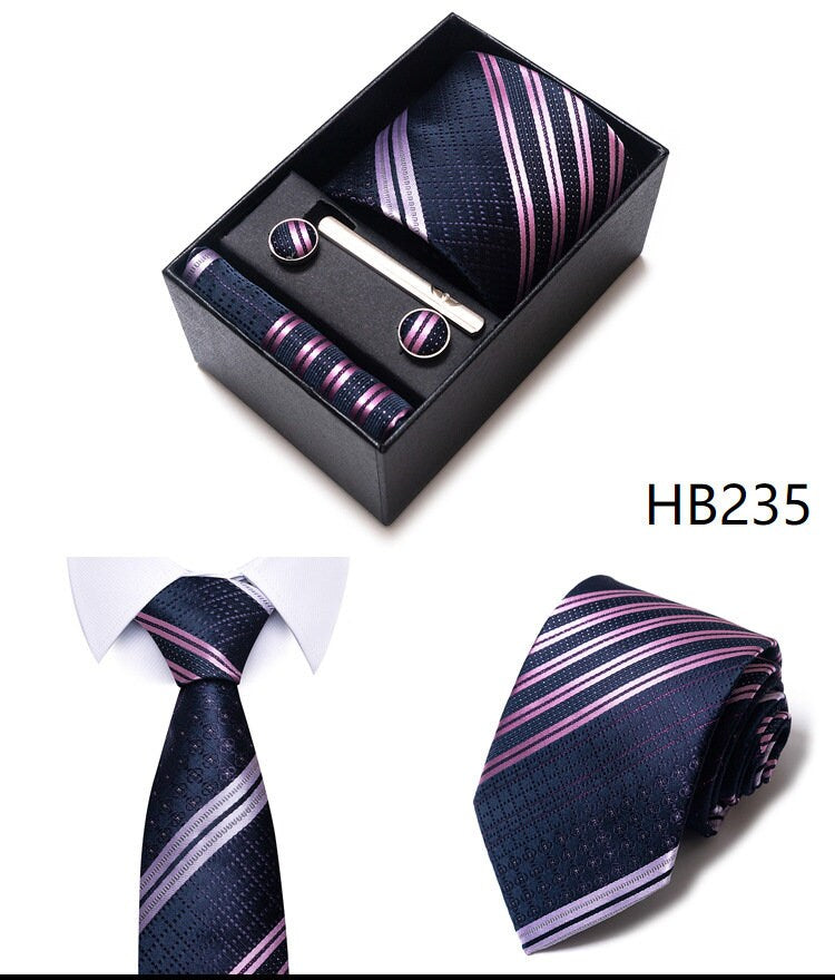 Purple Galaxy Tie Set / Pocket Square Tie Bowtie Cufflinks Set / Wedding Tie /Tie Clips/ Gift for him / Mens anniversary Groomsmen Gift Set